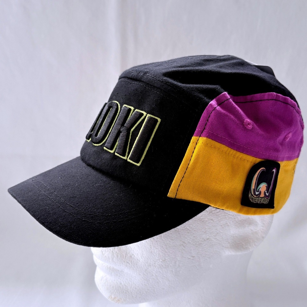 Disney Marvel Loki Master of Mischief 5-Panel Colorblock Snapback Hat NWT